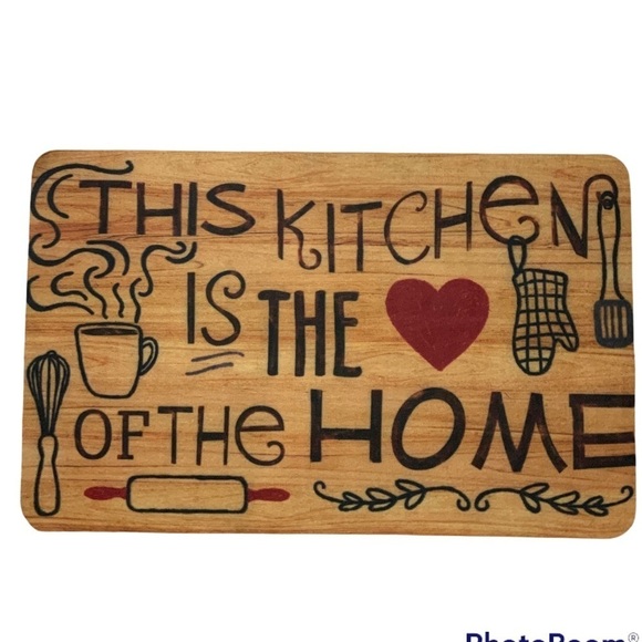Photoprema Kitchen Accent Mat This Kitchen Is The Heart of The Home 17 X 28 in - Picture 10 of 16